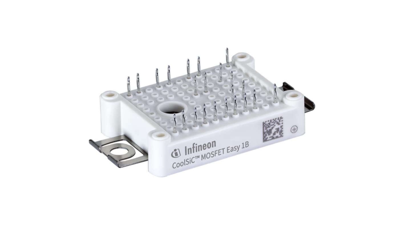 Infineon EasyPACK Dual SiC N-Channel MOSFET, 25 A, 1200 V, 23-Pin AG-EASY1B DF16MR12W1M1HFB67BPSA1