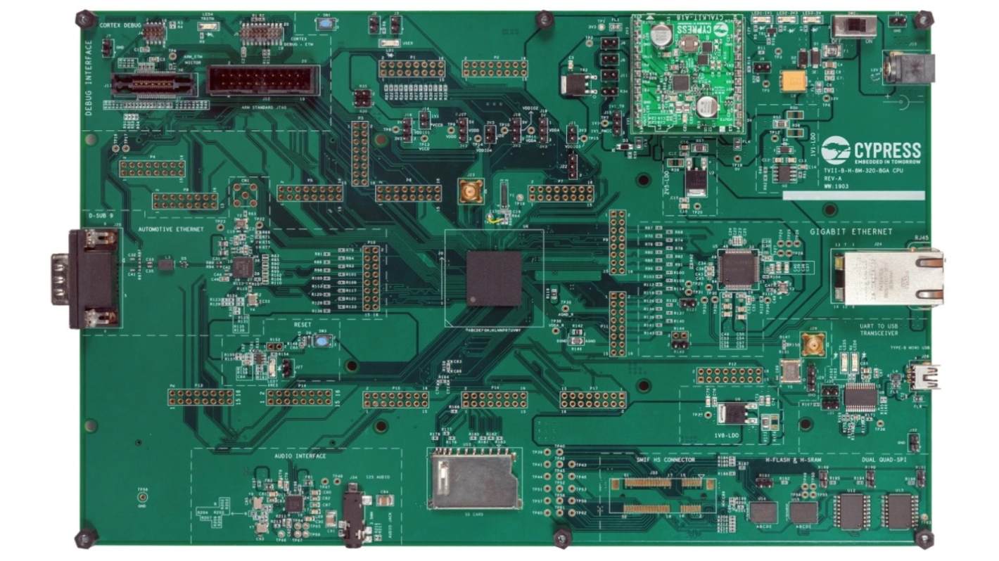 Infineon Evaluation Board CAN, UART Evaluation Board CYTVII-B-H-8M-320-CPU