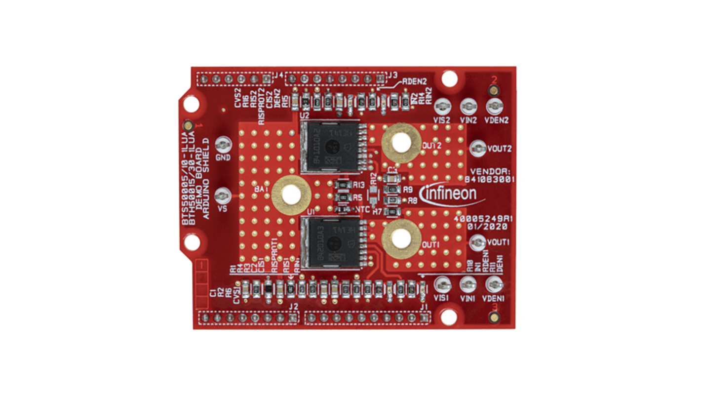Infineon Power PROFETTM + 24/48V Shield for Arduino Motor Control for BTH500xx-1LUA for Arduino