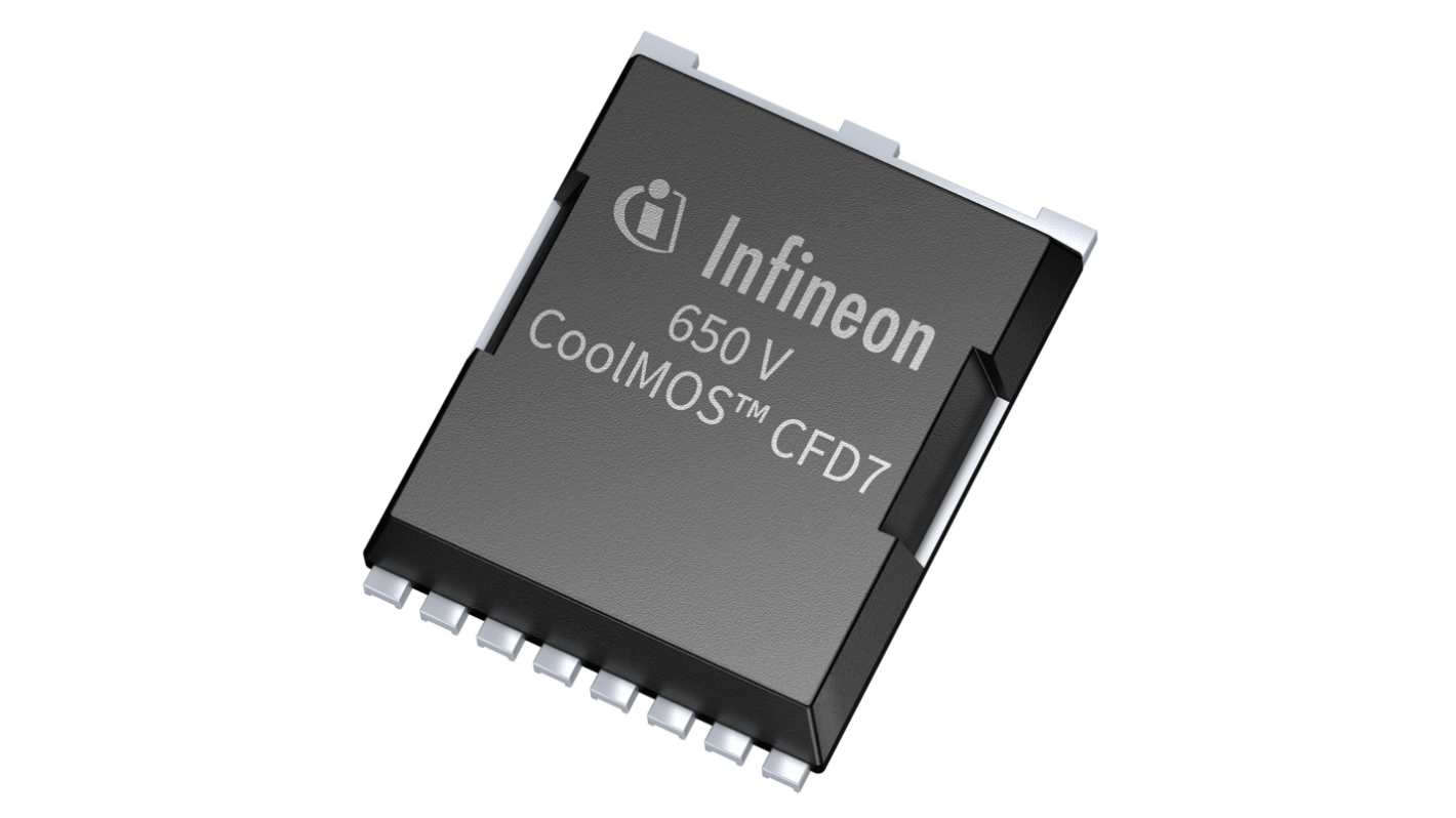 Infineon 650V CoolMOS CFD7 SJ Power Device SiC N-Channel MOSFET, 43 A, 650 V, 8-Pin PG-HSOF-8 IPT65R060CFD7XTMA1
