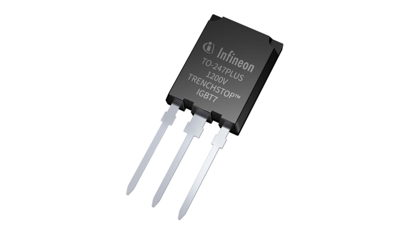 Infineon IKQ120N120CS7XKSA1 Single Collector, Single Emitter, Single Gate IGBT, 120 A 1200 V, 3-Pin PG-TO247-3-PLUS-N,