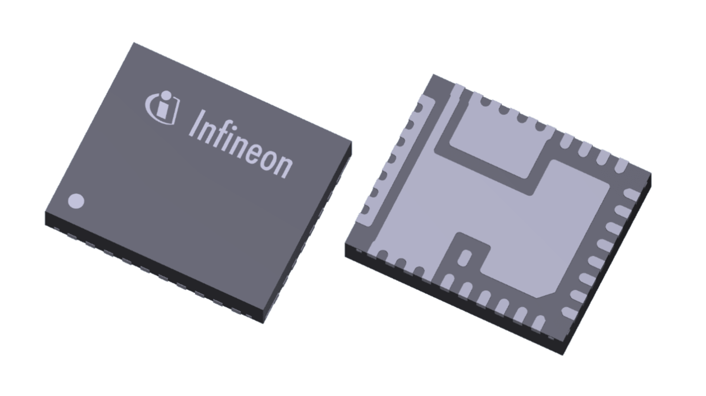 Infineon 降压升压稳压芯片, 0.25 → 5.12 V输出, 40A最大输出, 单路输出, QFN 5mm x 6mm, 36针, ±1%精度