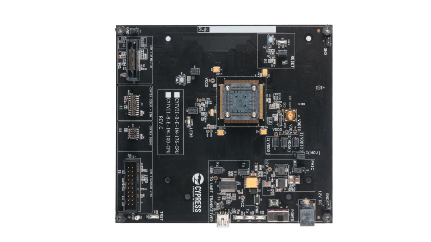 Infineon Evaluation Board CAN, UART Evaluation Board CYTVII-B-E-100-SO