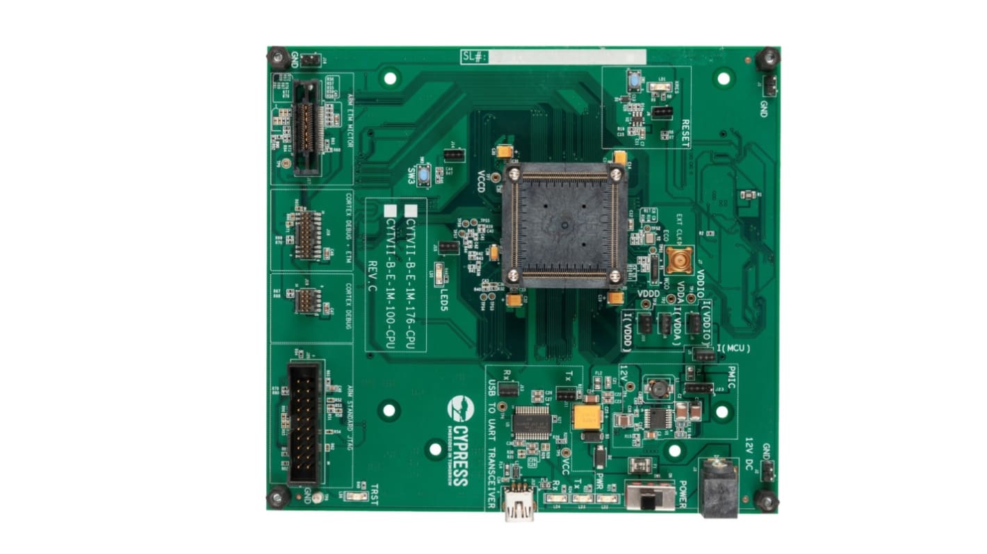 Infineon Evaluation Board CAN, UART Evaluation Board CYTVII-B-E-176-SO