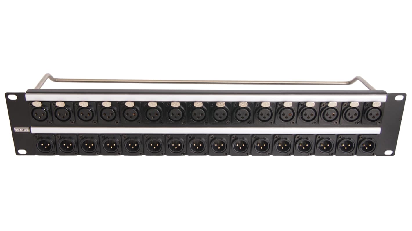 XLR 32 Port Port Rack Patch Panel Patch Panel