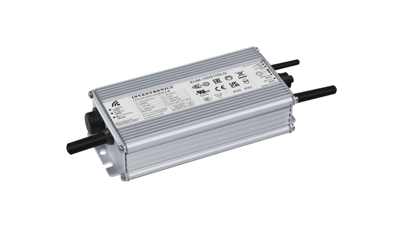 Inventronics LED Driver, 143V Output, 100W Output, 700mA Output, Constant Current Dimmable