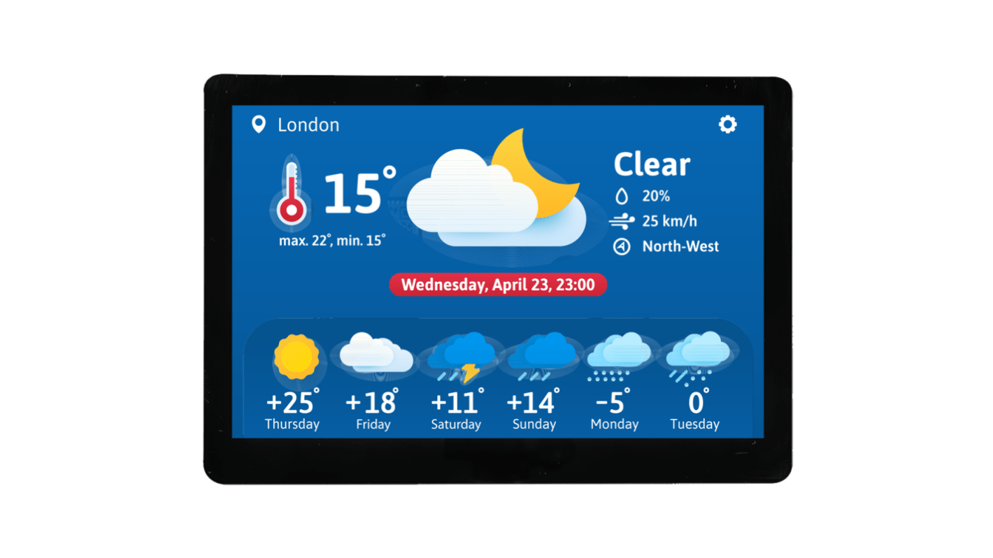 Display LCD a colori Midas, 4poll, interfaccia LVDS, 1920 x 1080pixels, touchscreen