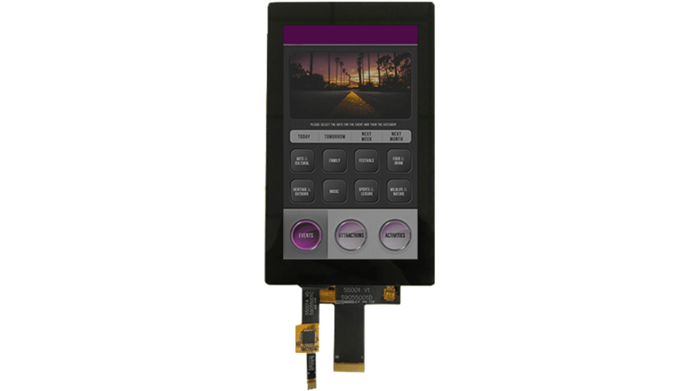 Midas MDT0550AISC-MIPI TFT LCD Colour Display / Touch Screen, 5.5in, 720 x 1280pixels