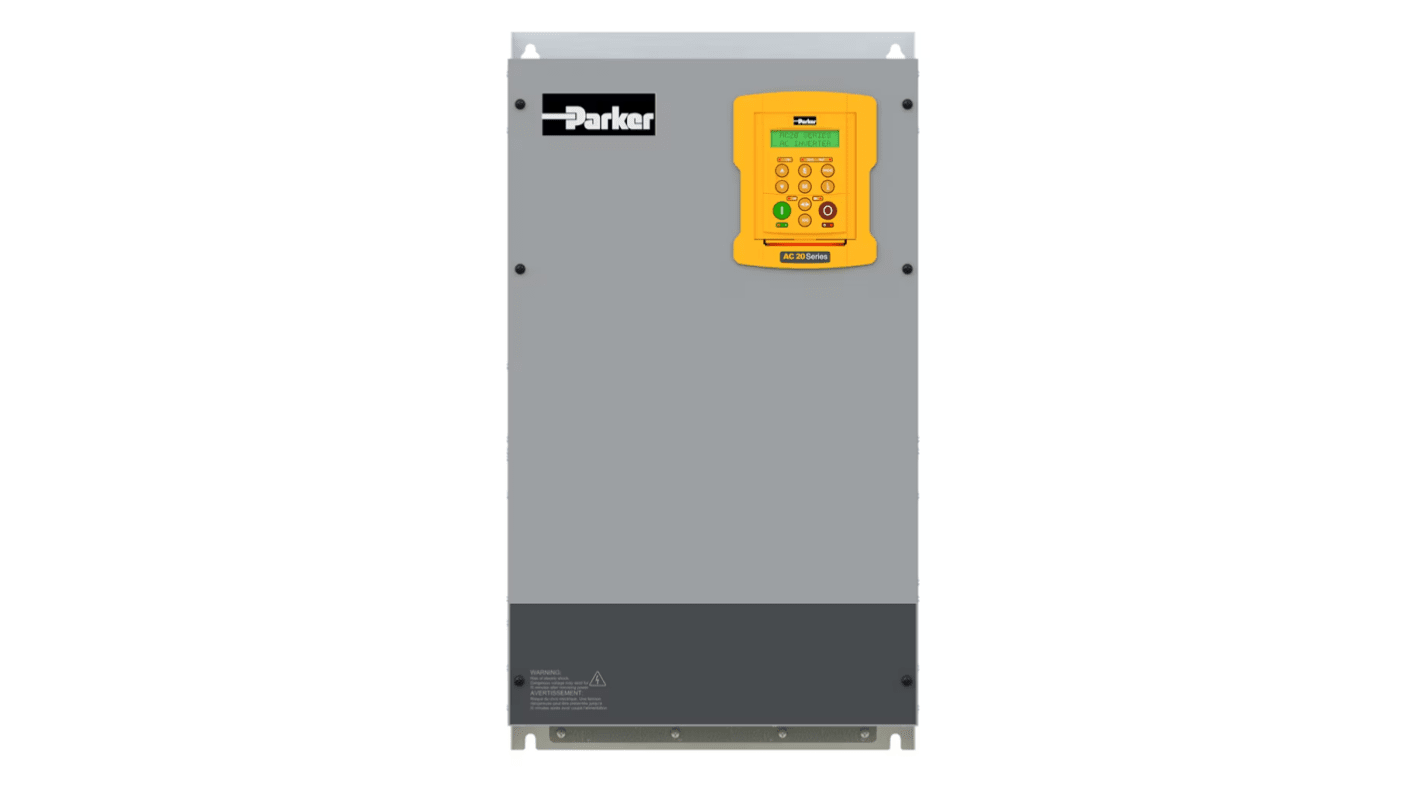 Parker Variable Speed Drive, 75 kW, 3 Phase, 380 → 480 V ac, 150 A, AC20 Series