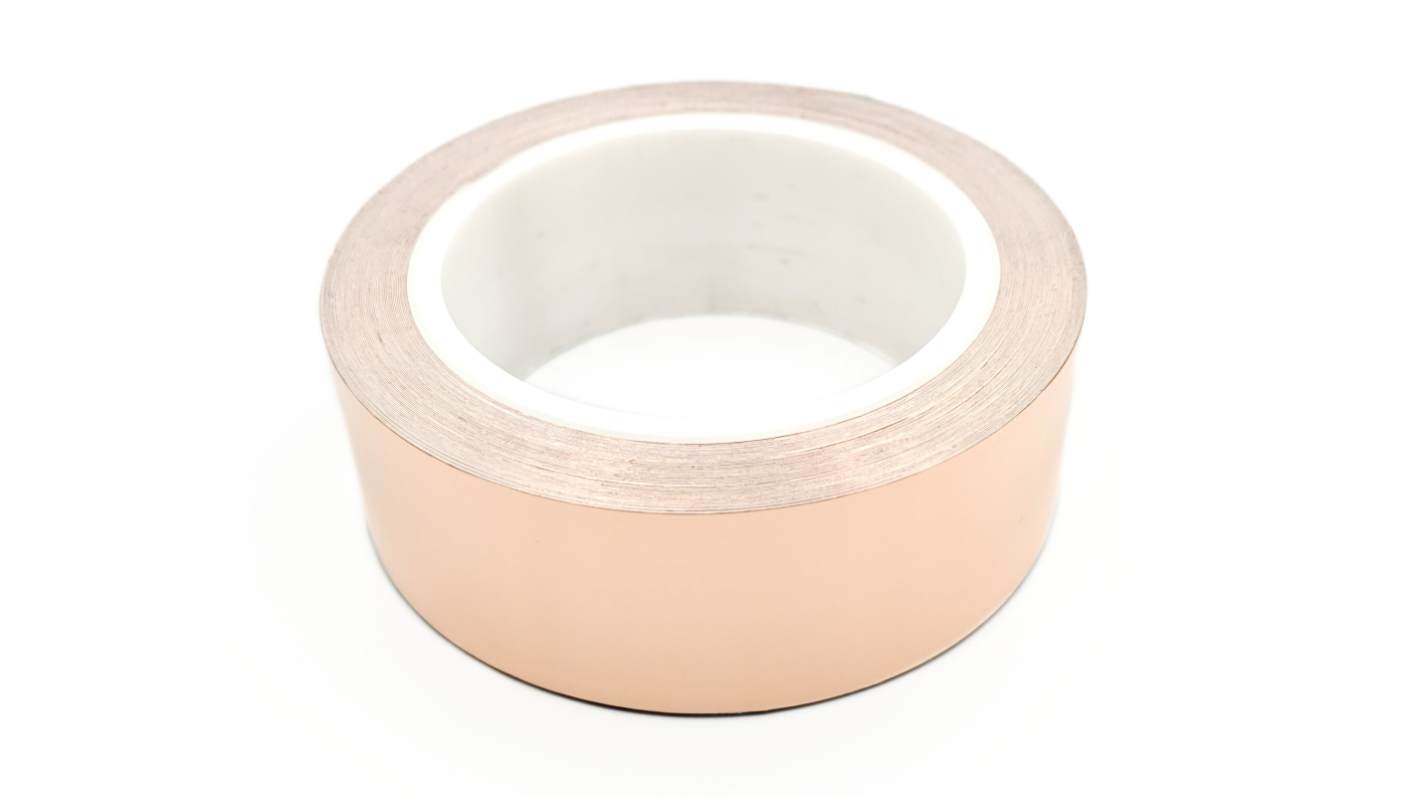 RS PRO Conductive Metallic Tape, 25mm x 16.5m
