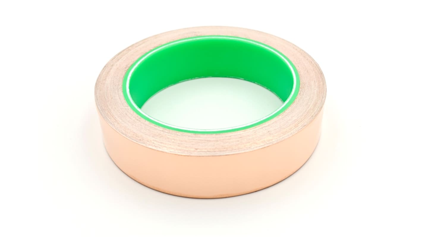 RS PRO Conductive Metallic Tape, 25mm x 16.5m