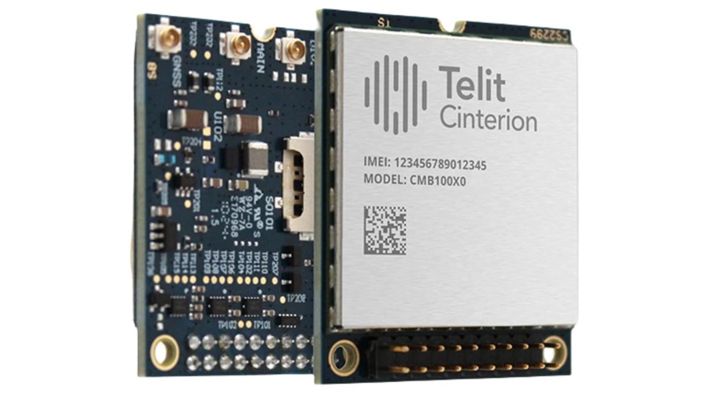 Telit WiFi模块, LTE, 3.8V 直流, PCM, USB 2.0接口