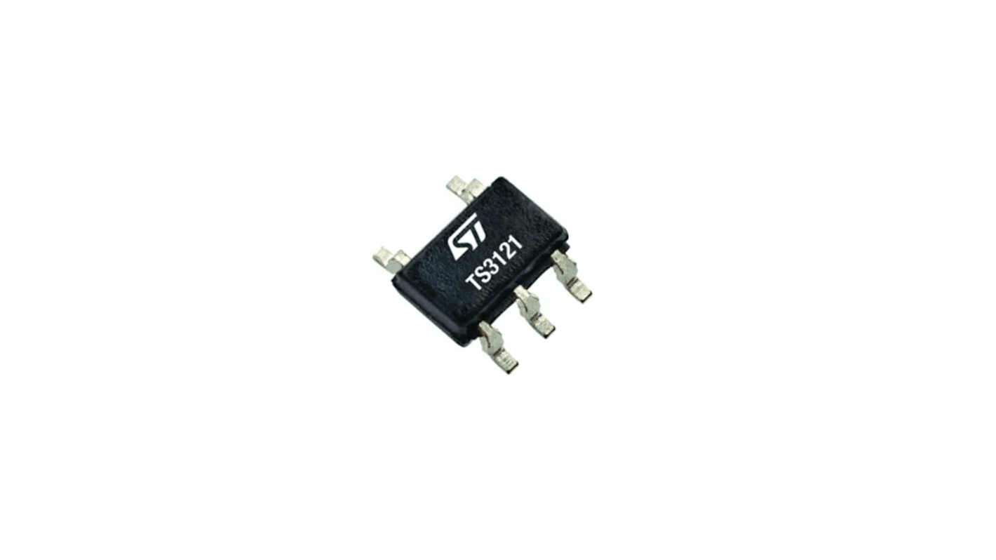 TS3121IYCT STMicroelectronics, Comparator, Open Drain O/P, 1.7 → 5.5 V 5-Pin SC70-5
