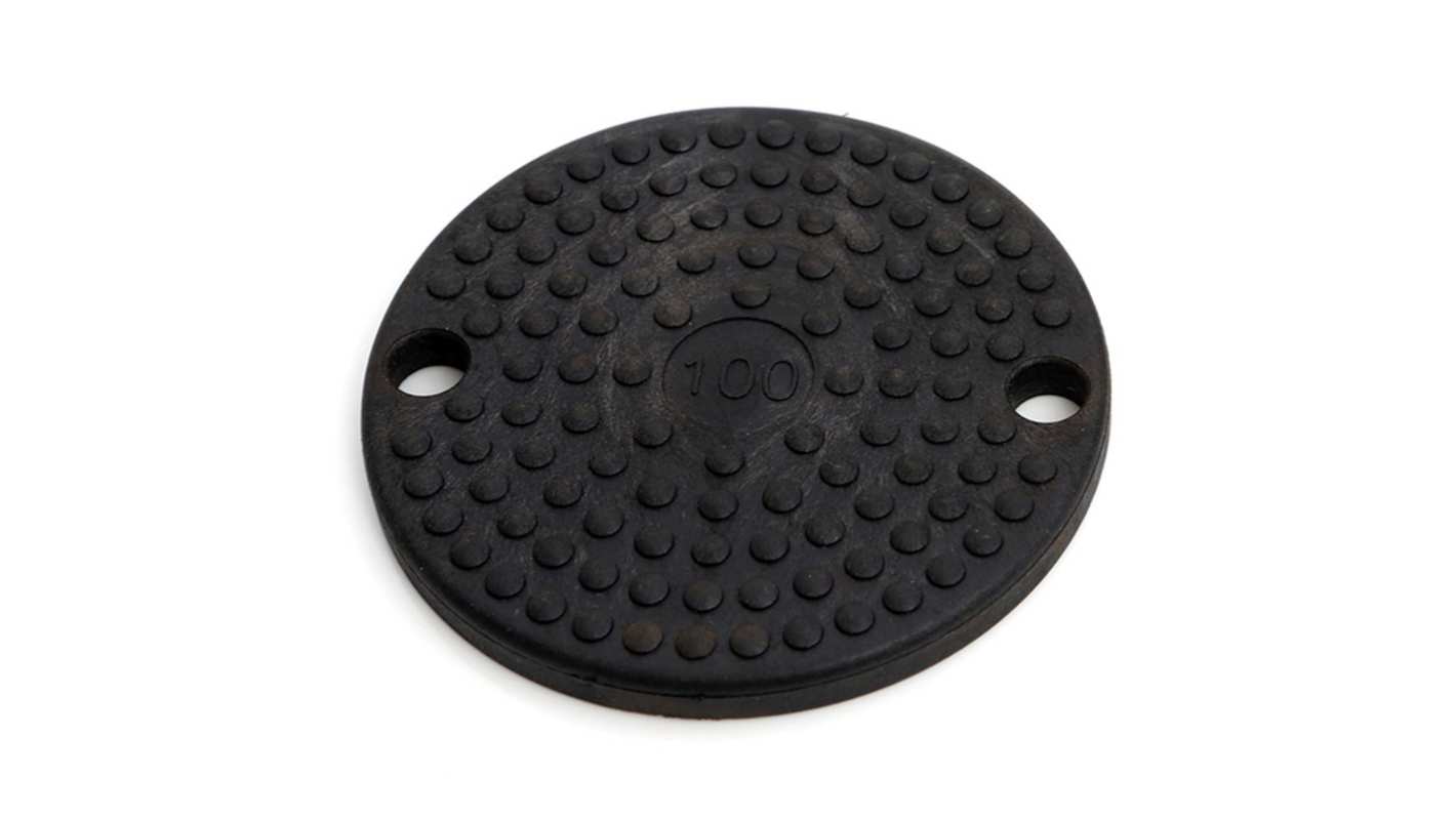 RS PRO Circular Polypropylene, Thermoplastic Elastomer (TPE) Non Slip Pad, 51mm diameter 8mm width x 51mm length