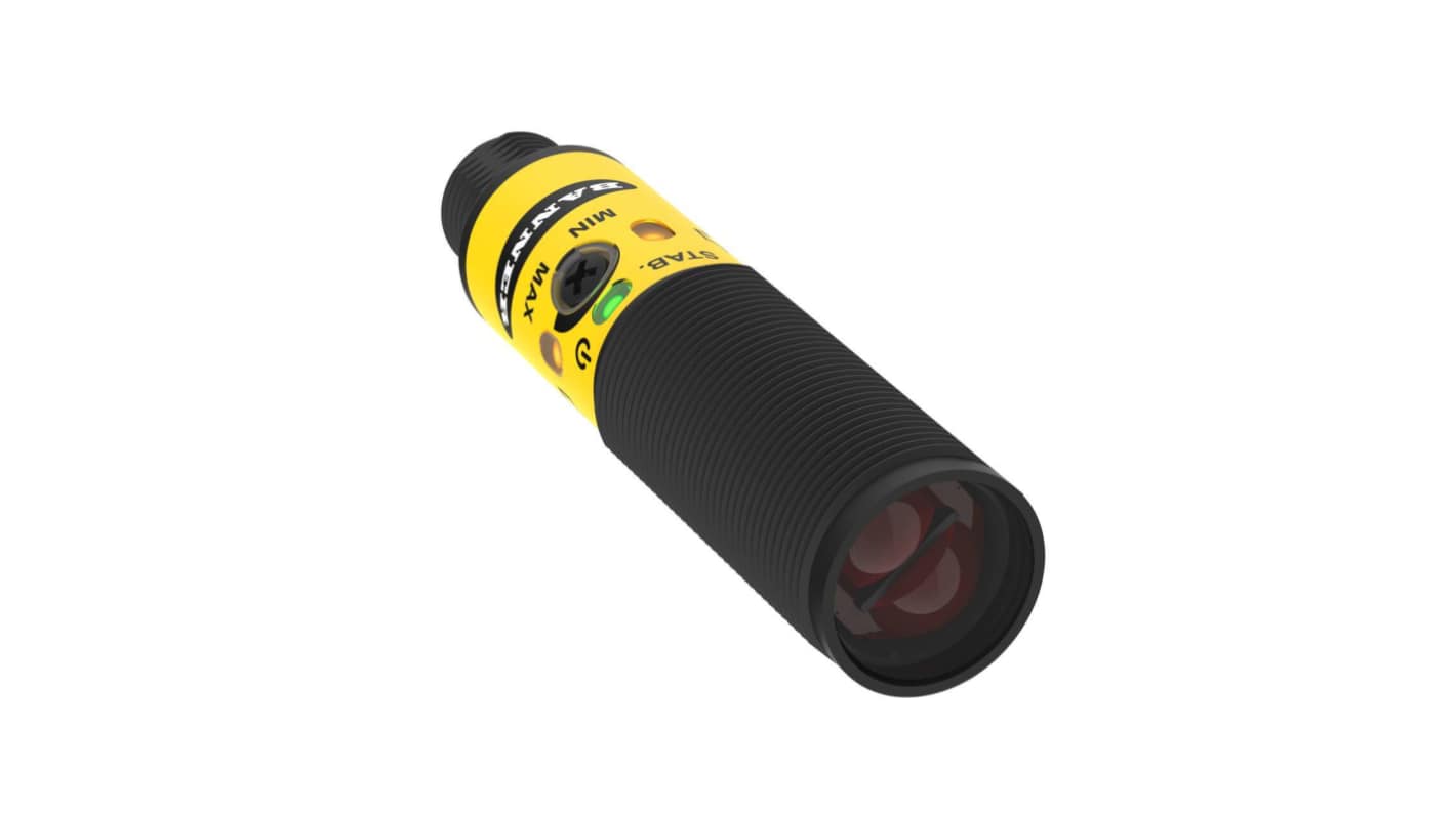 Sensore fotoelettrico Rettangolare Banner, diffuso, rilevamento 750 mm, uscita PNP