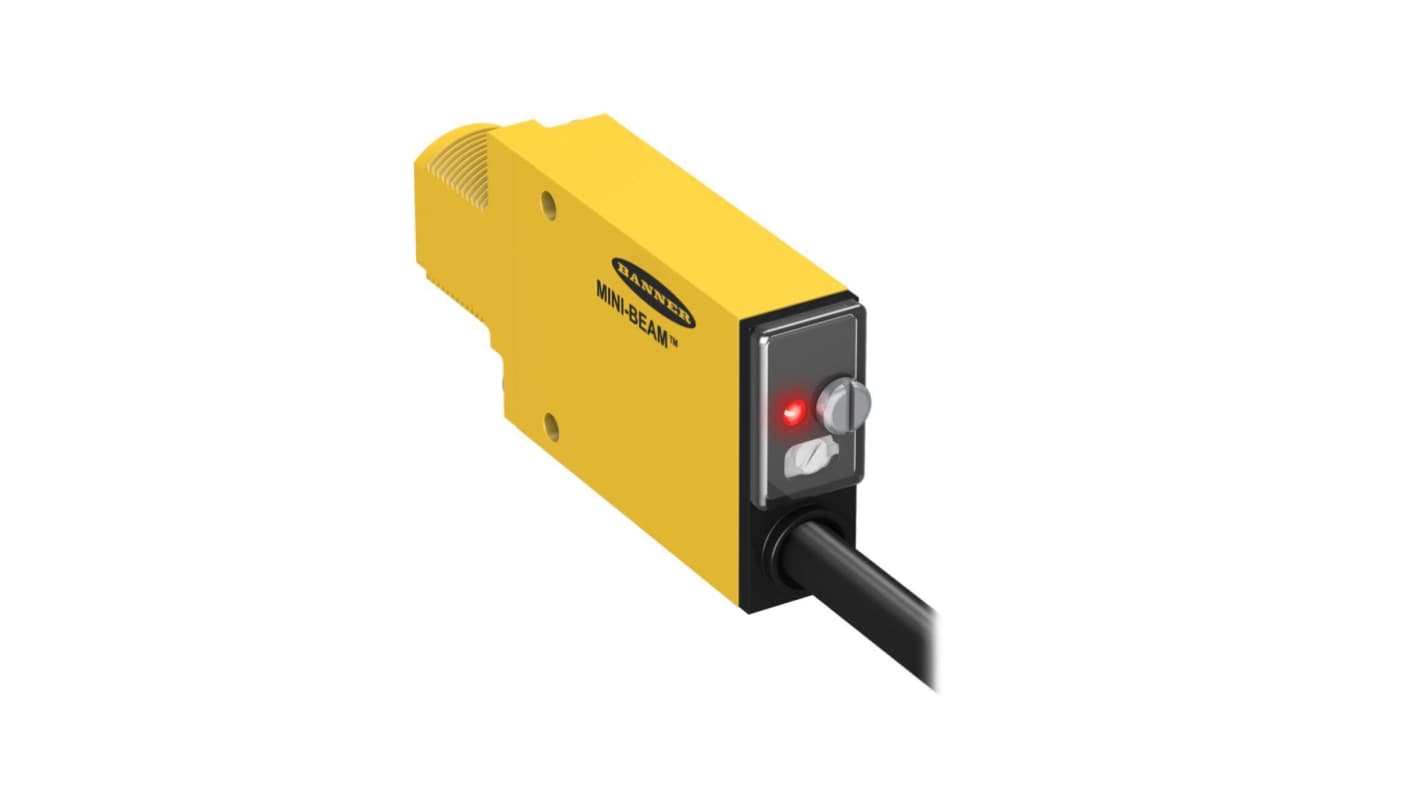 Sensore fotoelettrico Rettangolare Banner, , rilevamento 30 m, uscita PNP