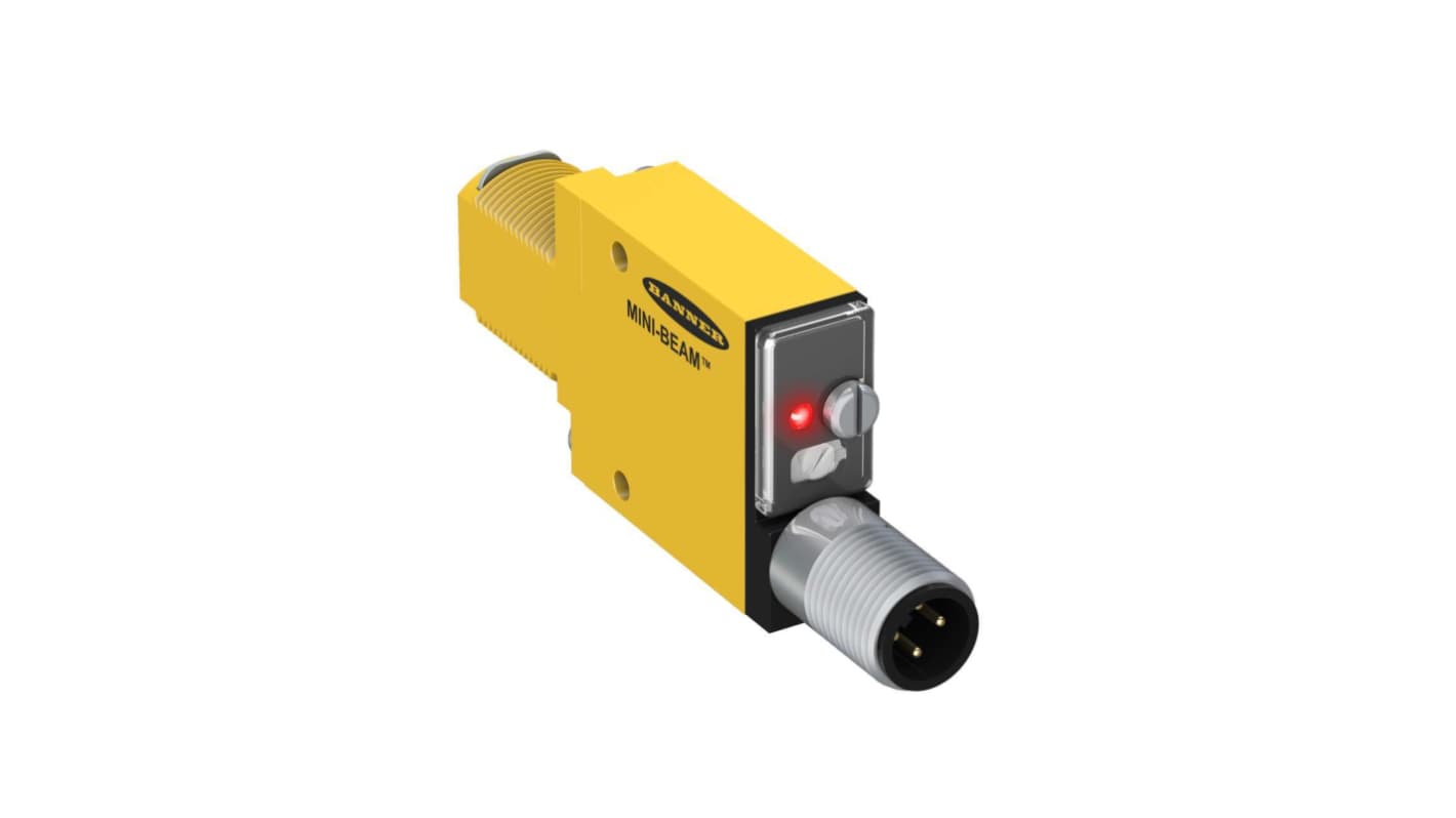 Banner 塑料光纤传感器, NPN/PNP输出, 10 → 30V 直流, 塑料纤维接端, 1 毫秒响应, IP67