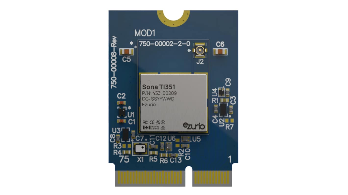 Modulo WiFi Ezurio 453-00209, 3.3V cc, 22 x 30 x 2.55mm