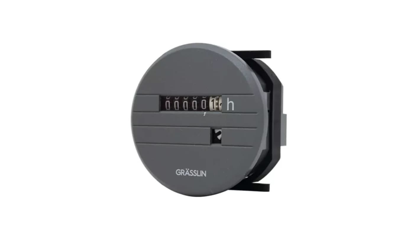 Grasslin 小时计数器, 6位数字, 230V 交流电源, Taxxo 200系列
