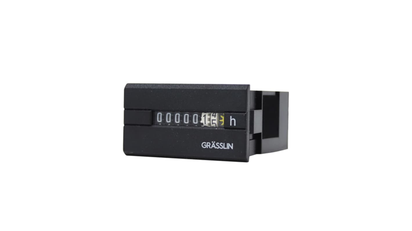 Grasslin 小时计数器, 6位数字, 230V 交流电源, Taxxo 712系列