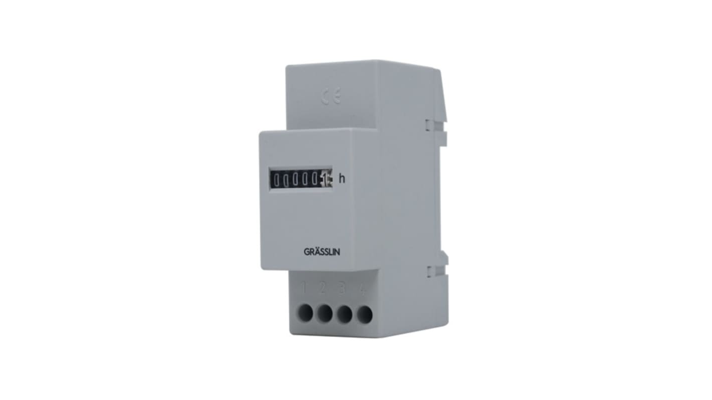 Grasslin Taxxo 403 Hour Meter, 6 Digit Indicator, 60Hz, 230 V ac
