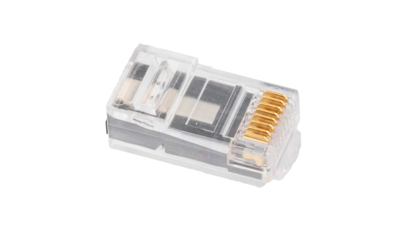 L-Com RJ45六类水晶头, 插入式安装, 单口, 1路, 直向, TSP系列