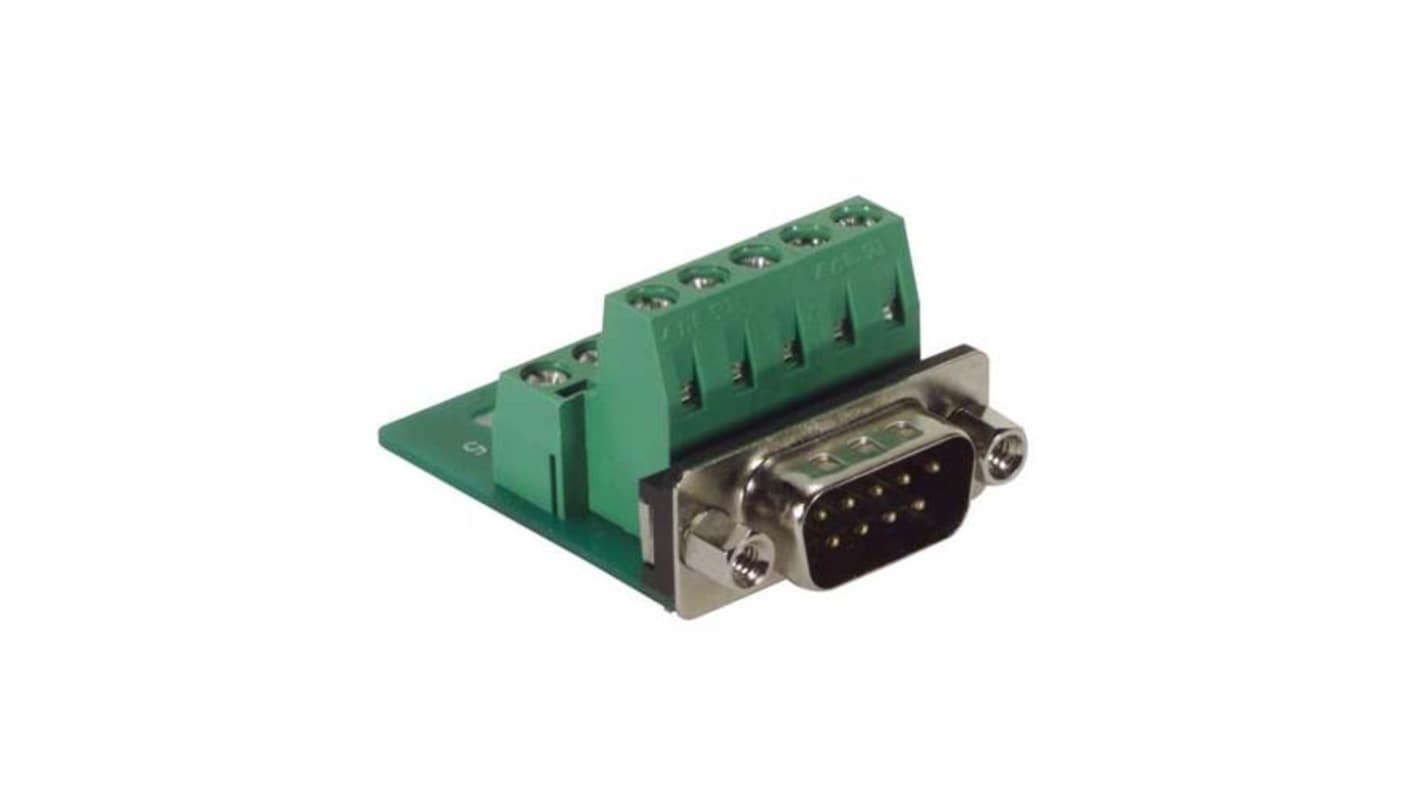 Conector D-sub L-Com, Serie DGB, Recto, Tornillo, Macho, con Tornillo de fijación