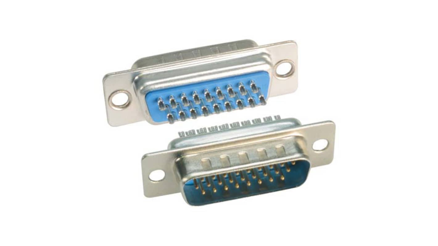 L-Com SDH 26 Way Screw D-sub Connector Plug, 2.3mm Pitch, with Jack Screw