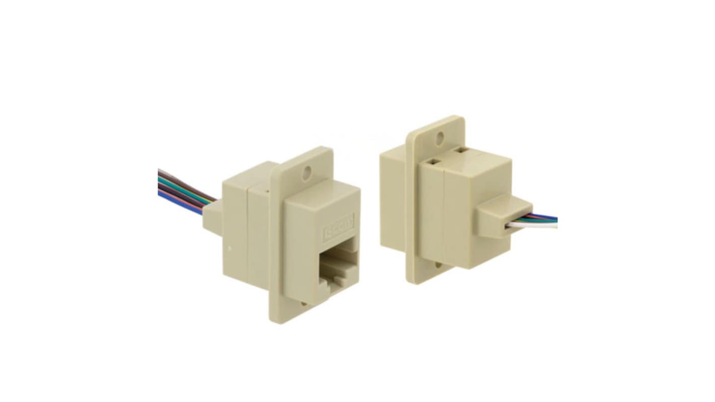 L-Com Cat3 RJ45模块化连接器RJ 连接器 , ECJ系列