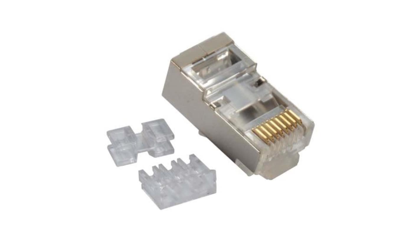 L-Com RJ45水晶头, 插入式安装, 单口, 1路, 直向, TSP系列