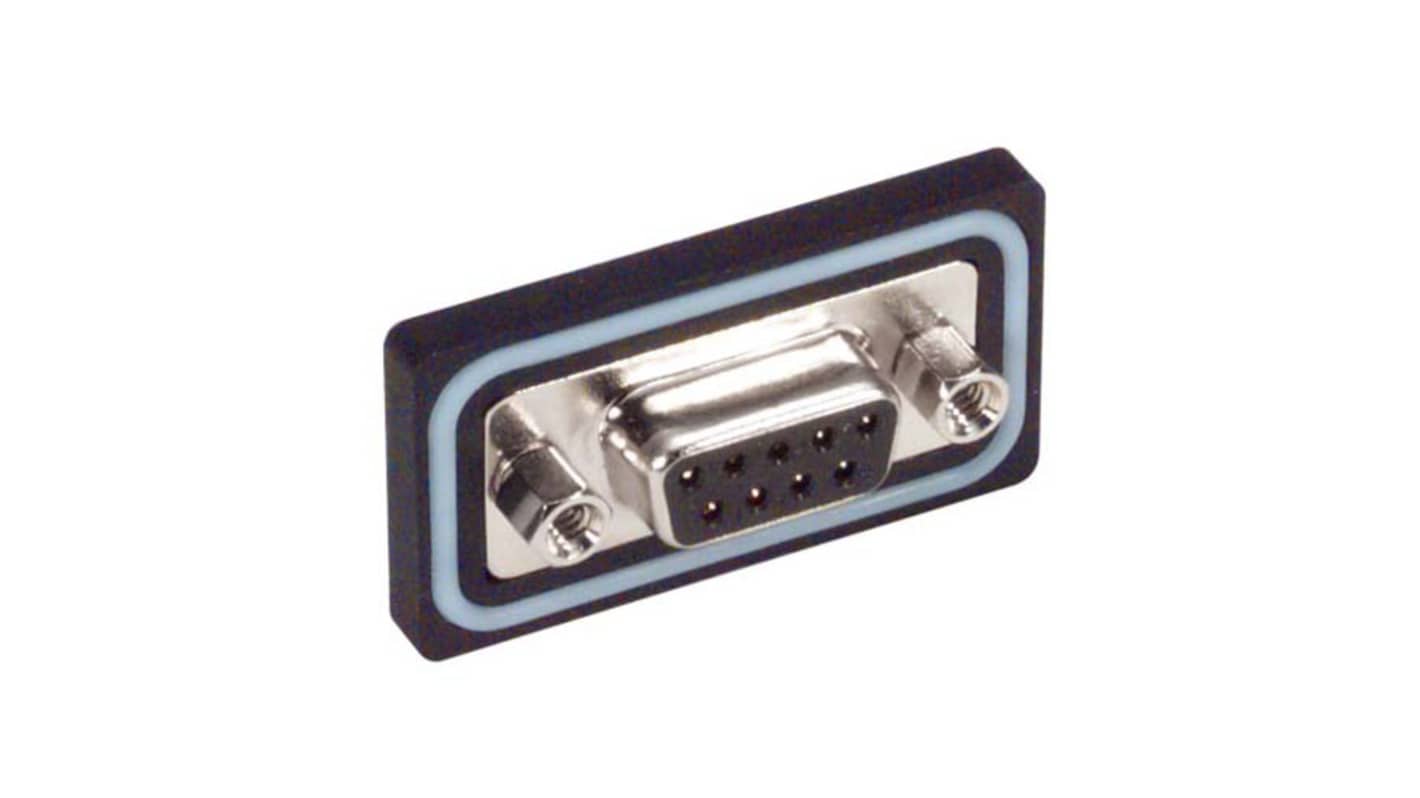 L-Com WPSD 9 Way Screw D-sub Connector Socket, with Jack Screw
