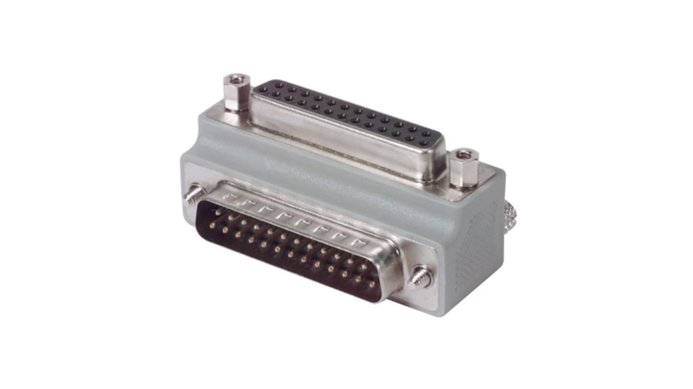 L-Com D Sub Adapter Male 25 Way D-Sub to Female 25 Way D-Sub