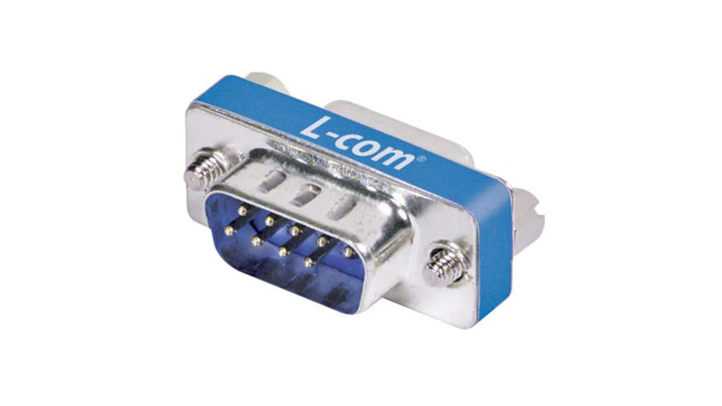 L-Com DMA 9 Way Screw D-sub Connector Socket, with Jack Screw