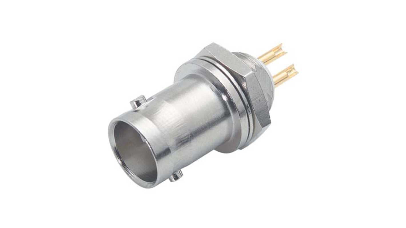 L-Com BAC Series Plug BNC Connector, Solder Termination, Straight Body