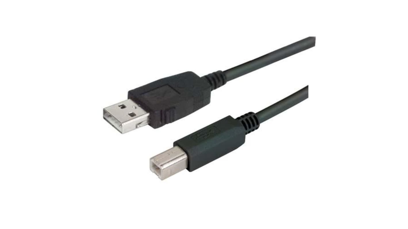 L-Com USB 2.0, Male USB A to Male USB A, 2m