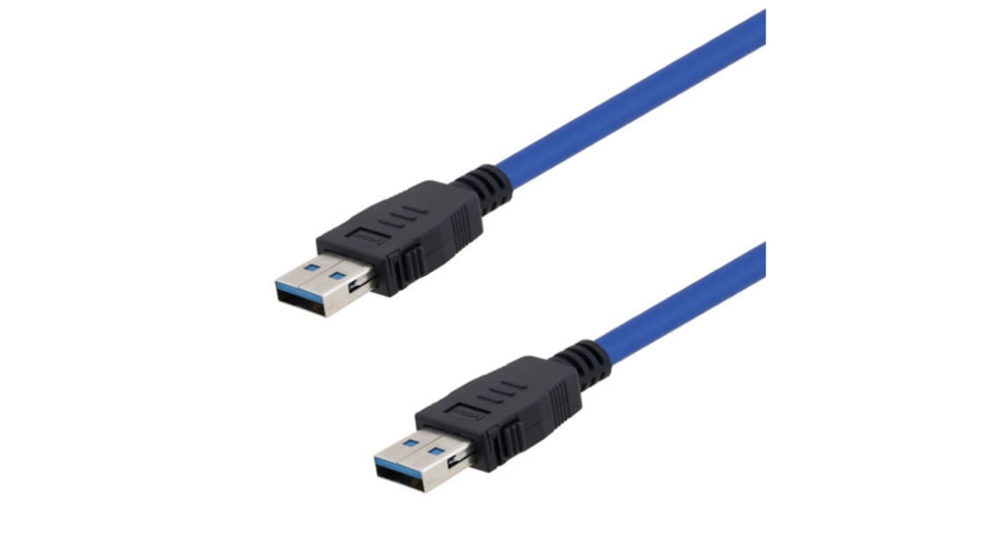 L-Com USB 3.0, Male USB to Male USB A, 1m