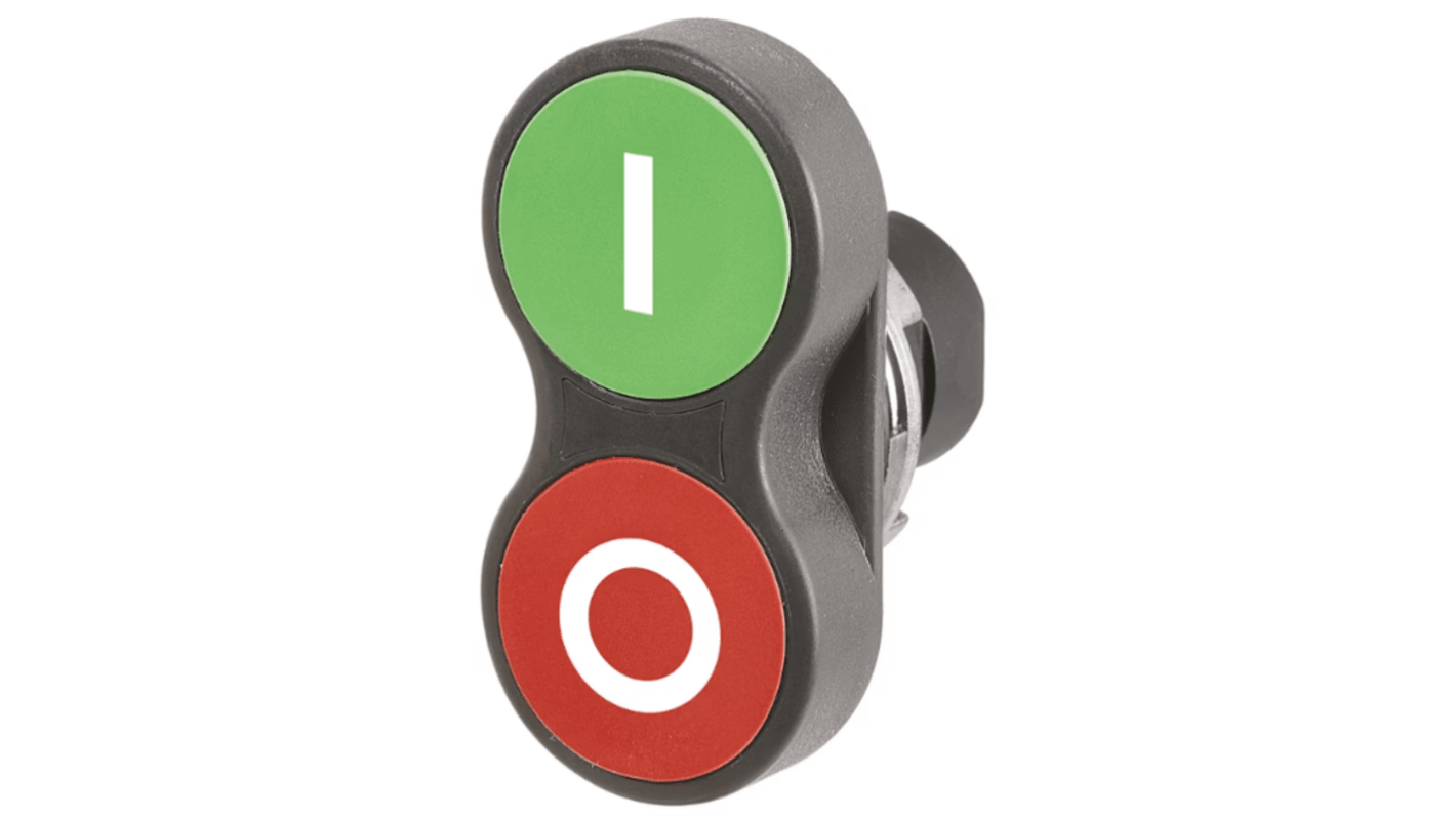 EAO Pushbutton Actuator for Use with Momentary Action Actuator