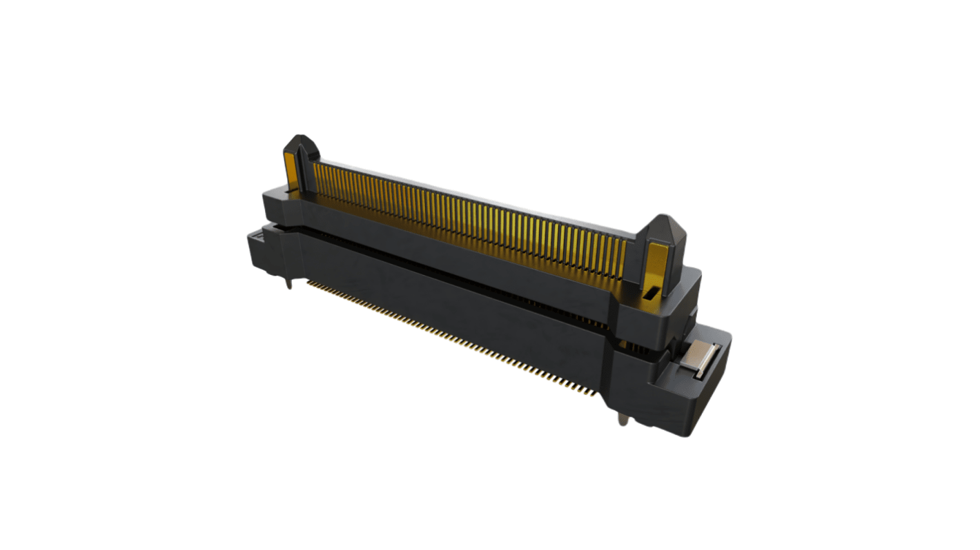 HARWIN FLECTO Series Vertical SMT Mount PCB Header, 120 Contact(s), 0.5mm Pitch, 2 Row(s), Shrouded