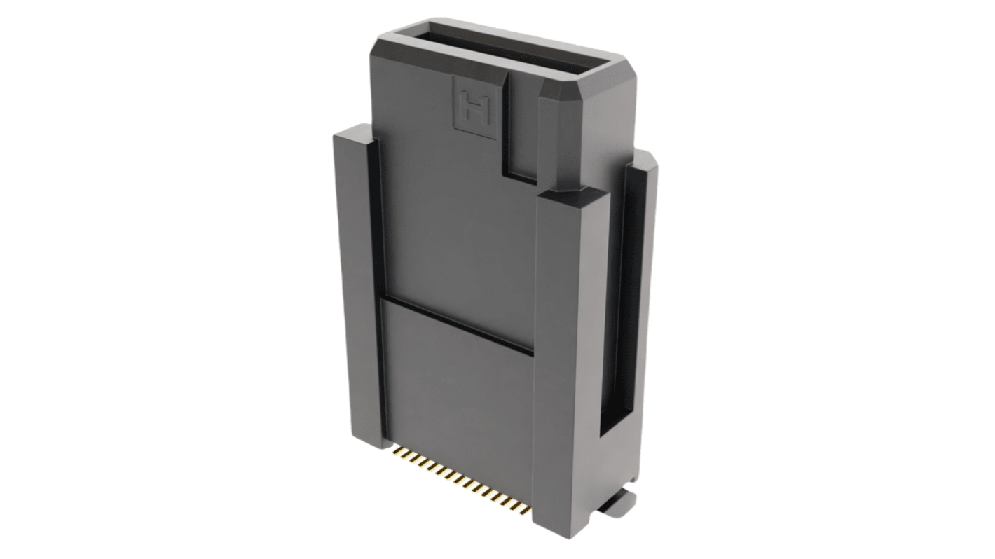 HARWIN FLECTO Series Vertical SMT Mount PCB Header, 30 Contact(s), 0.5mm Pitch, 2 Row(s), Shrouded