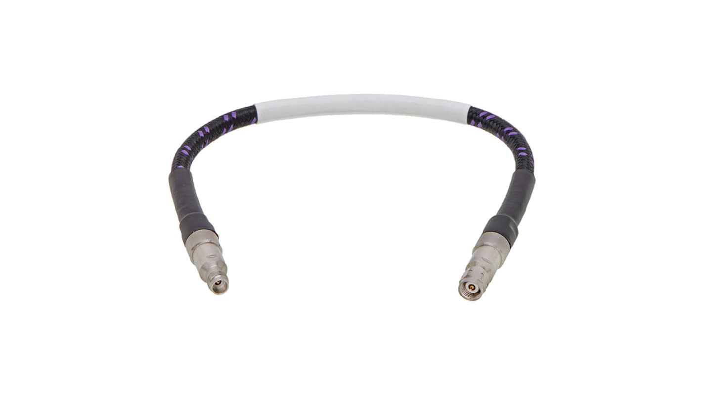 Molex 73239 Series Male 2.4 mm Plug to Female 2.4 mm Armored Jack, 609.6mm, MXR 200 Coaxial, Terminated50 Ω