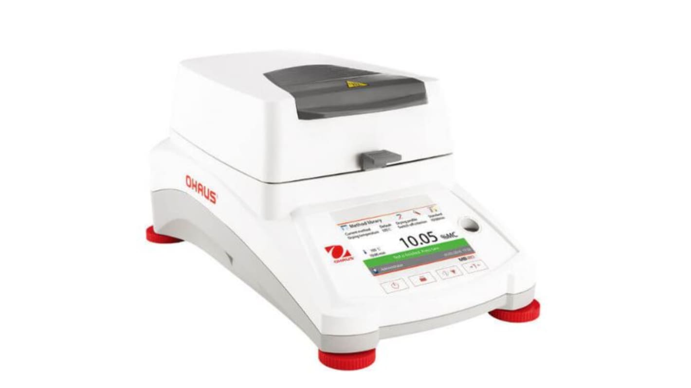 Ohaus Europe GmbH MB120 Moisture Meter, 0.01 → 100% Max, TFT Display, Mains-Powered