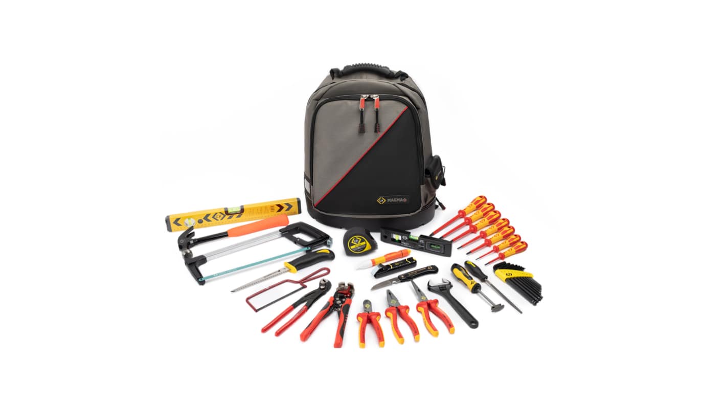 CK 1 Piece Electricians Tool Kit Tool Kit with Bag, VDE Approved