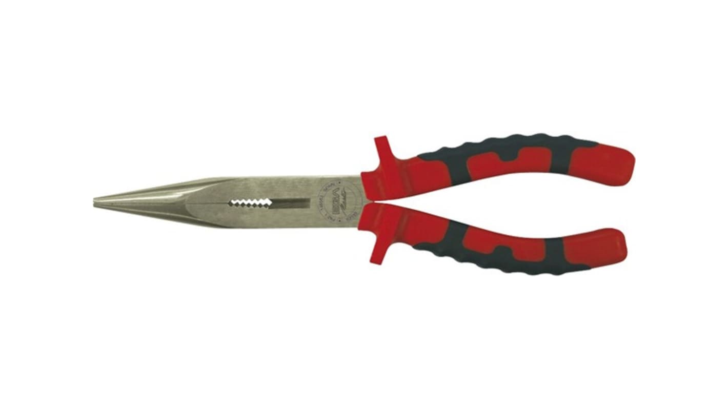 Ega-Master 62340 Pliers, 200 mm Overall, Pointed, Straight Tip, 80mm Jaw