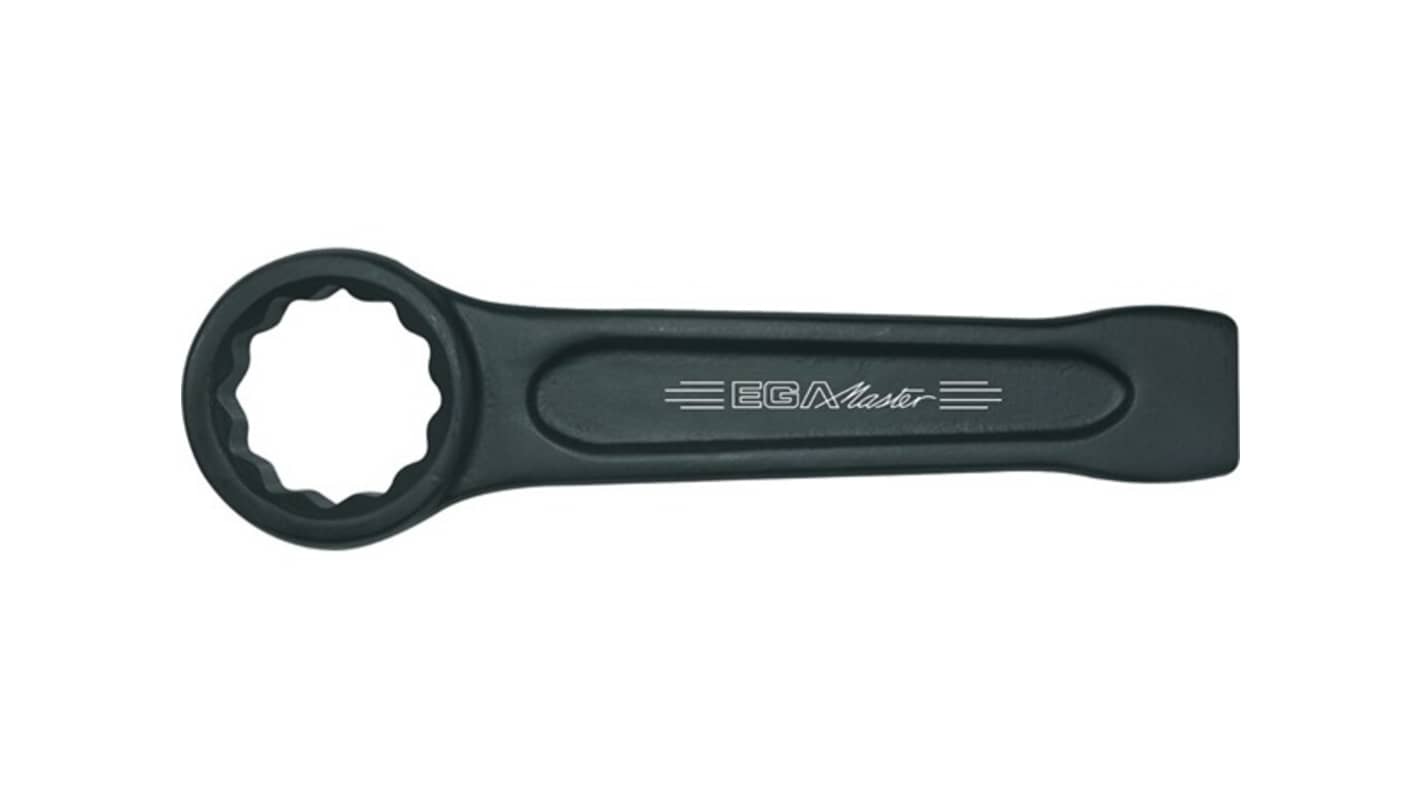 Ega-Master Ring Wrench, 175 mm Overall, 27mm Jaw Capacity, Straight Handle