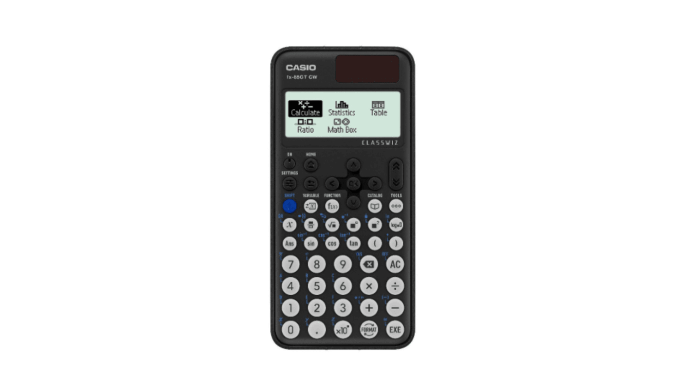 Calculadora Casio FX-85GTCW-WE-W-UT, Batería, Solar