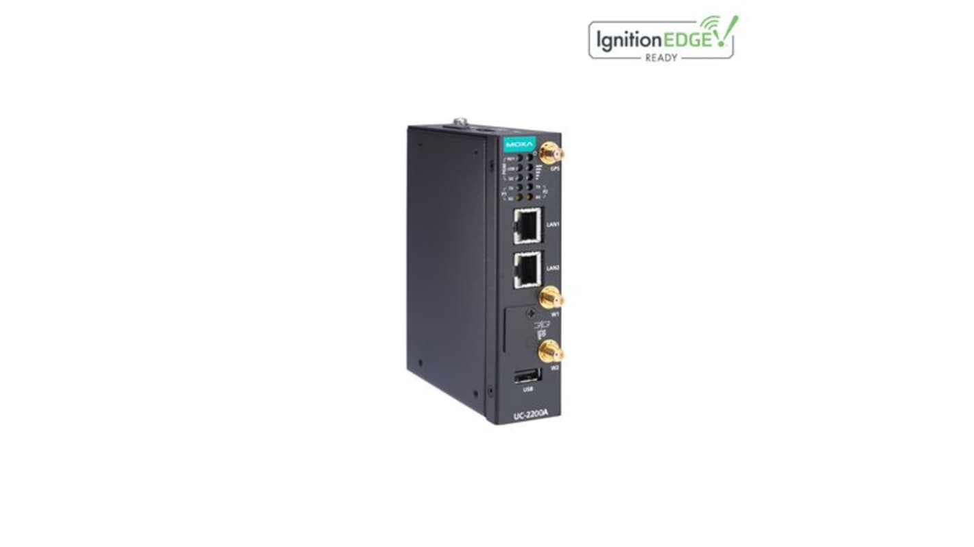 Computer industriale MOXA UC-2200A, ARM Cortex 102 x 32 x 128 mm, RAM 16 GB 10.5W 2