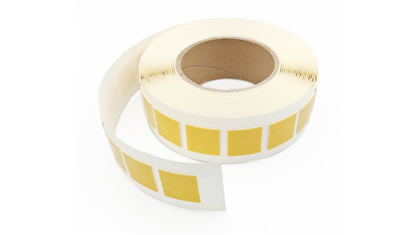 Nastro Biadesivo in Schiuma in PE espanso RS PRO, 25mm x 25mm x 1mm, Bianco, 8 N/cm