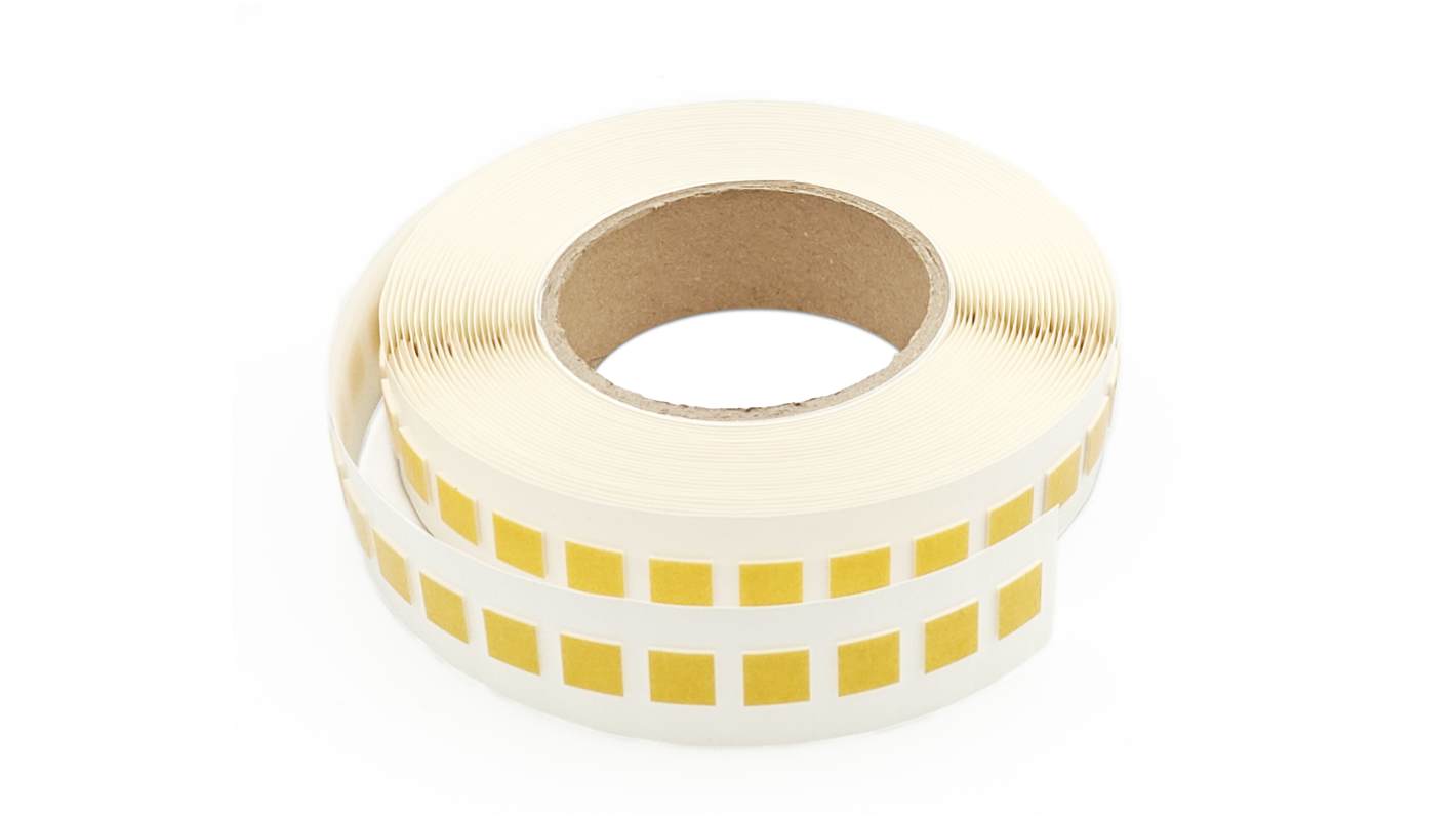 Nastro Biadesivo in Schiuma in PE espanso RS PRO, 12mm x 12mm x 1mm, Bianco, 8 N/cm