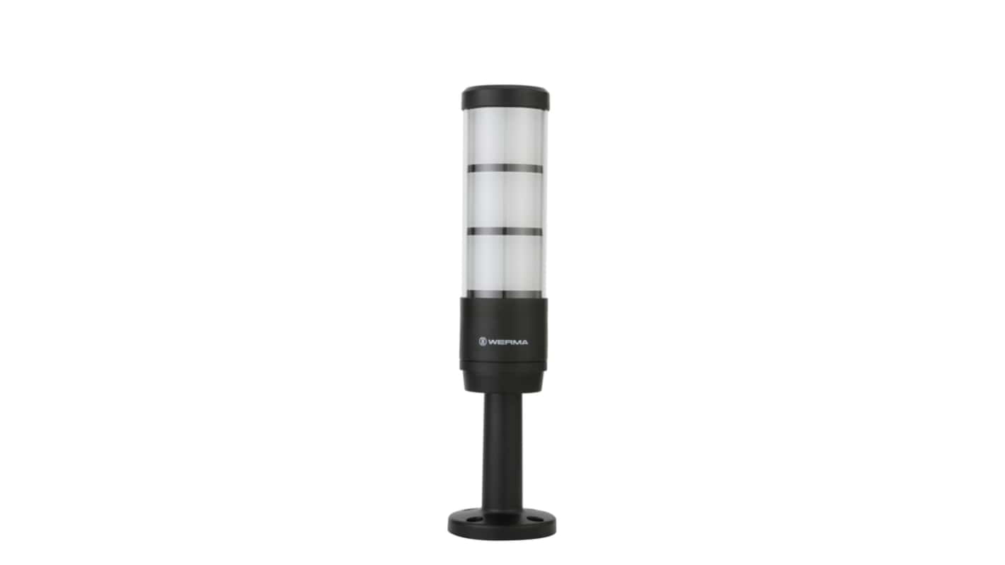 Werma RST 56 Series Green, Red, Yellow Signal Tower, 3 Lights, 24 V, Base Mounting