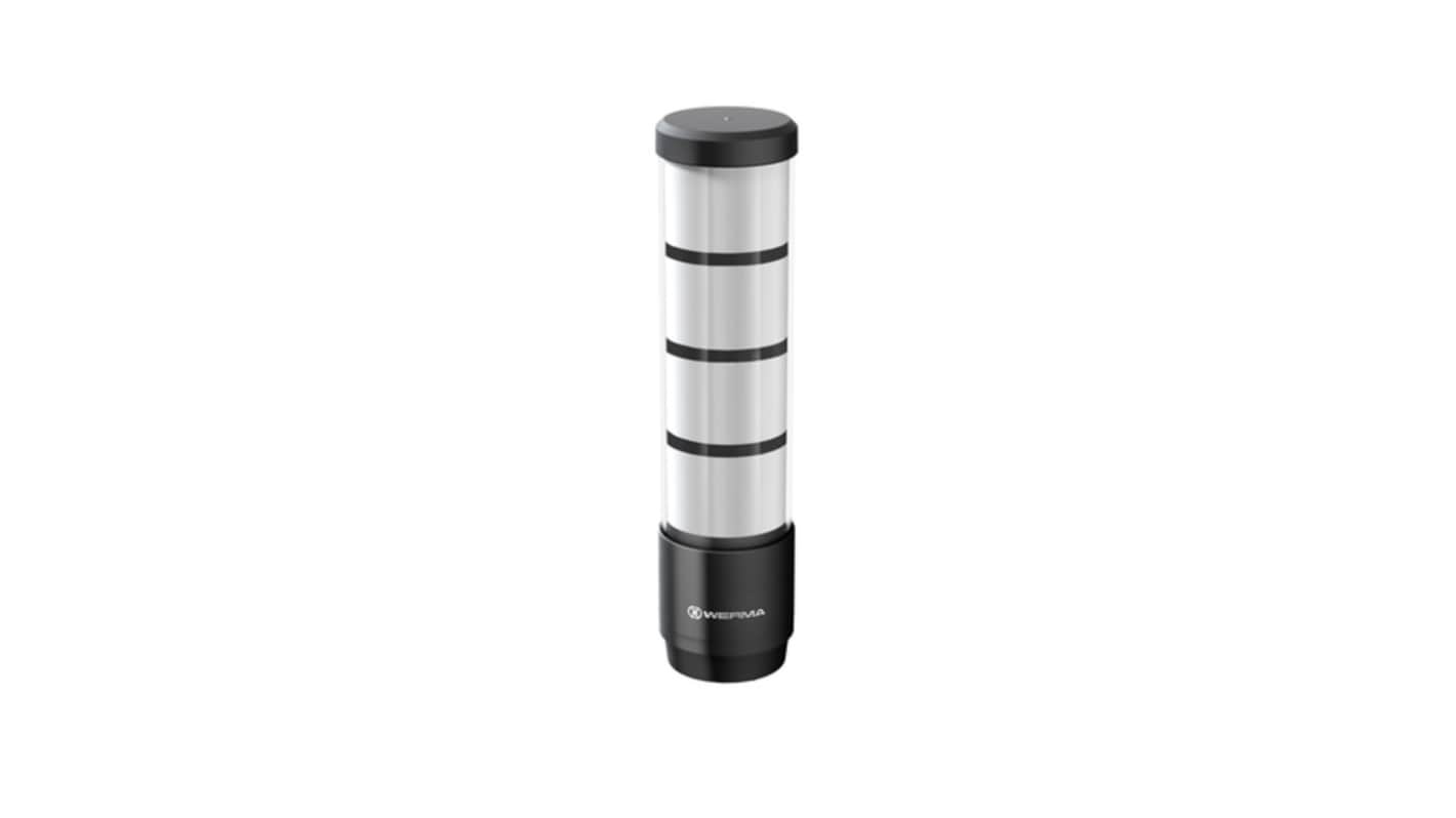 Werma RST 56 Series Blue, Green, Red, Yellow Signal Tower, 4 Lights, 24 V, Base Mounting